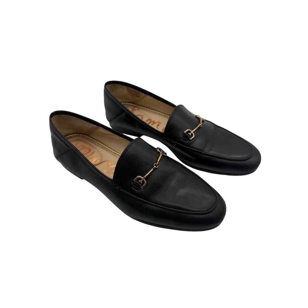 Sam Edelman Loraine Black Leather Loafers Size 7.5